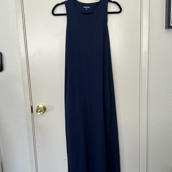 Lands End Long Navy Tank Dress - Picture 1 of 6